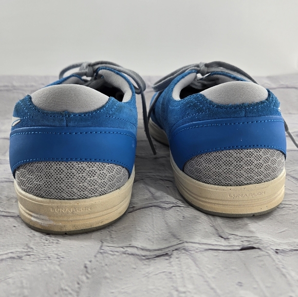 NIKE SB LUNARLON Colab Eric Koston Blue Suede Sneakers Size 11.5 - Picture 4 of 10
